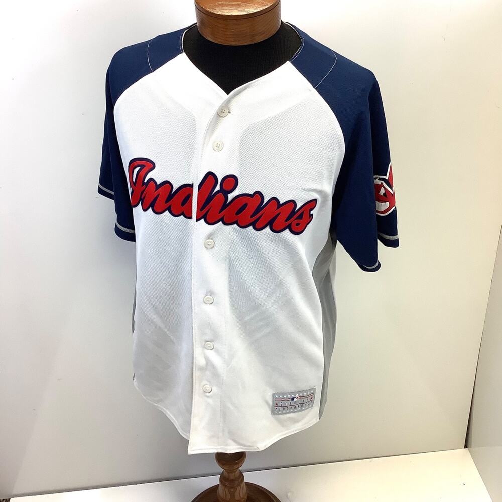 Sam LaPorta MLB Genuine Merchandise Cleveland Indians Jersey Baseball Mens Sz L